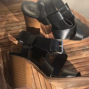 Comfortable Black Wedges